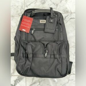 NWT NRA Black Travel Backpack